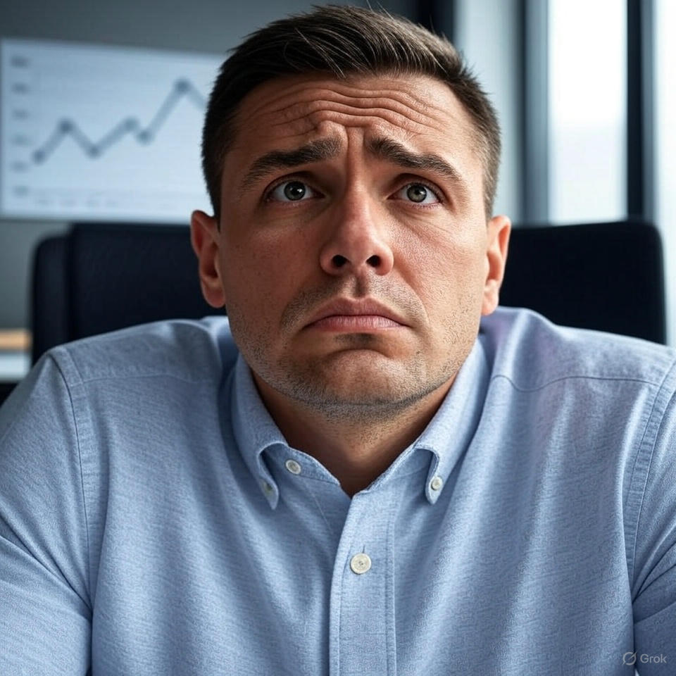 Stressed manager